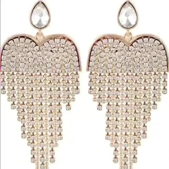 Guess new gold tone Crystal Chandelier Ear… - Picture 2 of 3